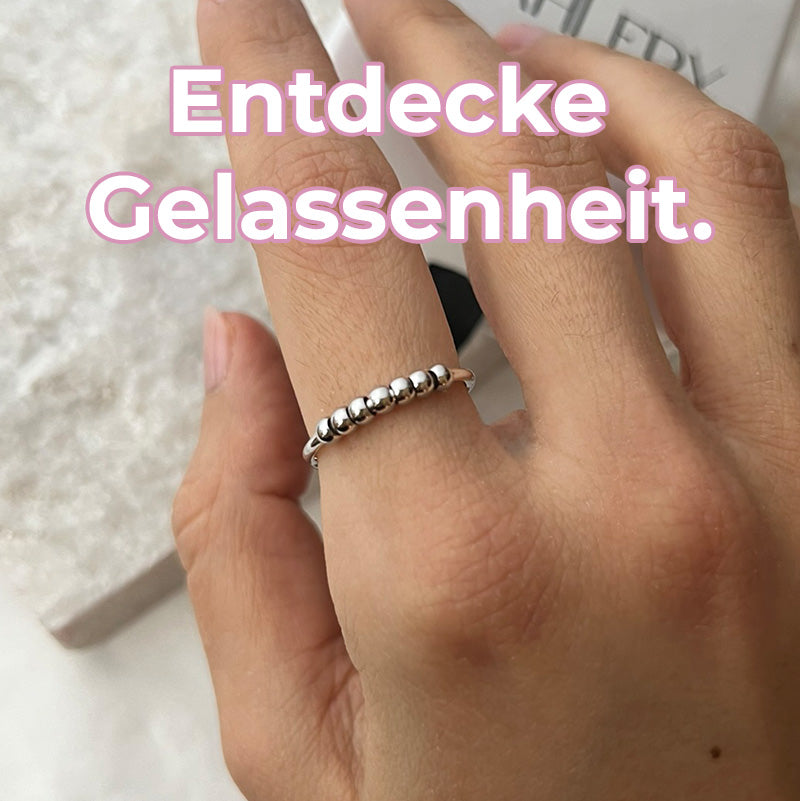 Calm – Anxiety Ring mit Perlen - Anti Stress & Anti Angst