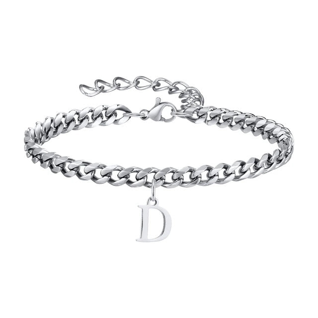 Signature Chain – Cuban-Armband mit Buchstabe