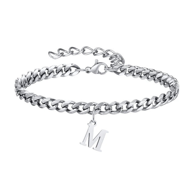 Signature Chain – Cuban-Armband mit Buchstabe