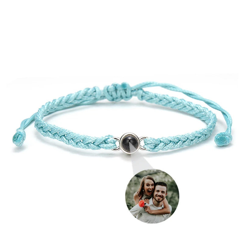 Geflochtenes personalisiertes Foto-Armband