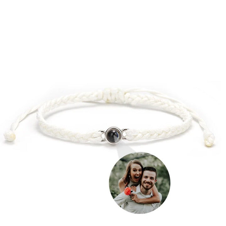 Geflochtenes personalisiertes Foto-Armband