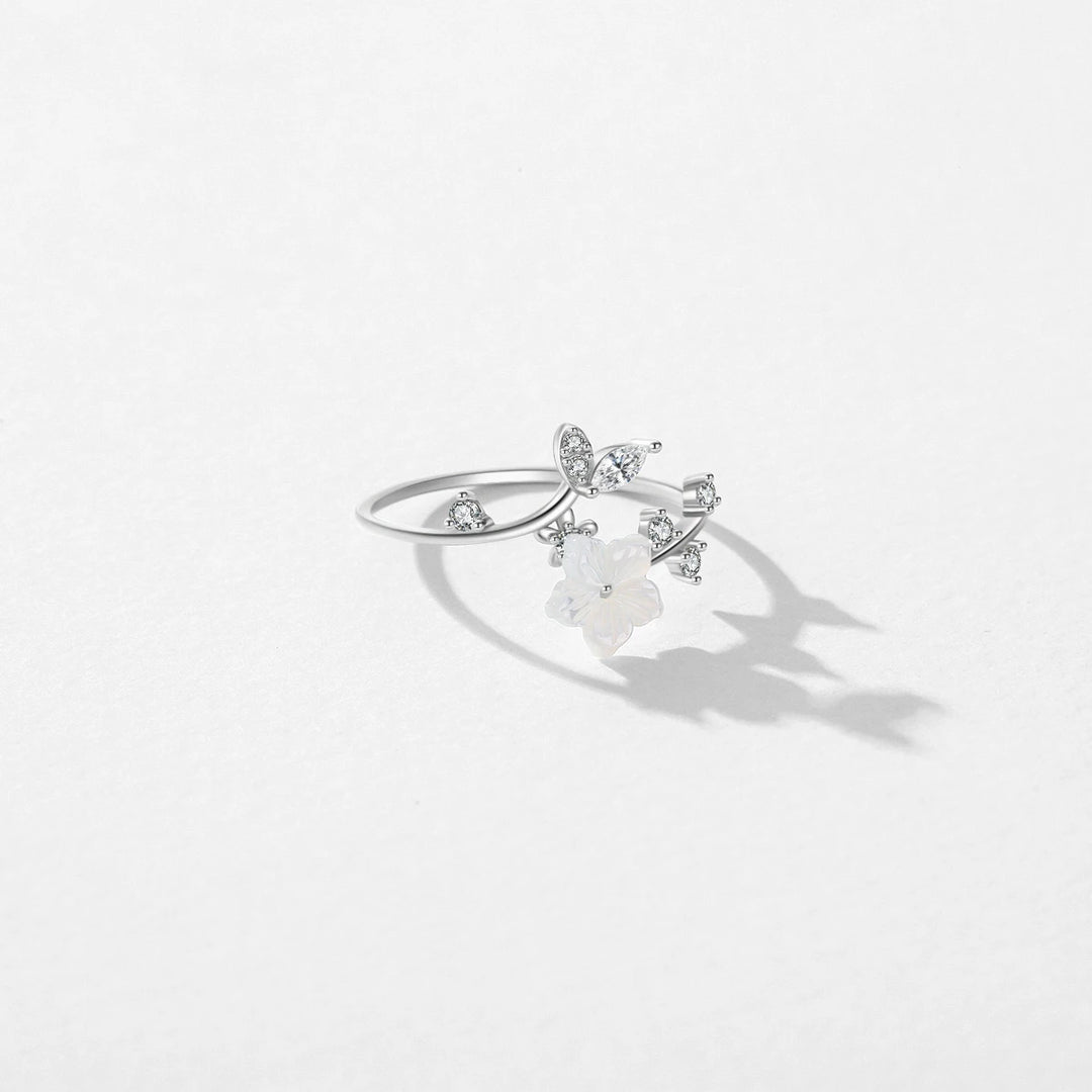 Bloom - Ring mit Blume 925 Sterlingsilber