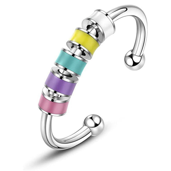 ANXIETY RING RAINBOW - ANTI STRESS RING - Vahlery