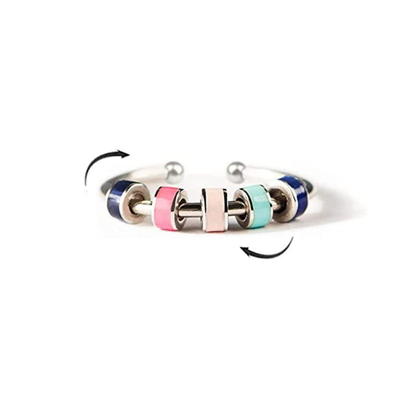 ANXIETY RING RAINBOW - ANTI STRESS RING - Vahlery