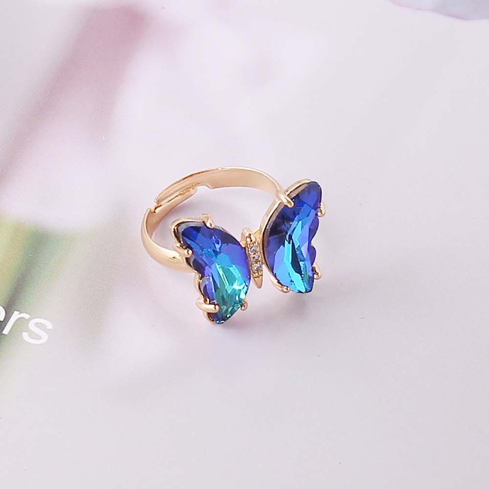 Verstellbarer Schmetterling Ring - Vahlery